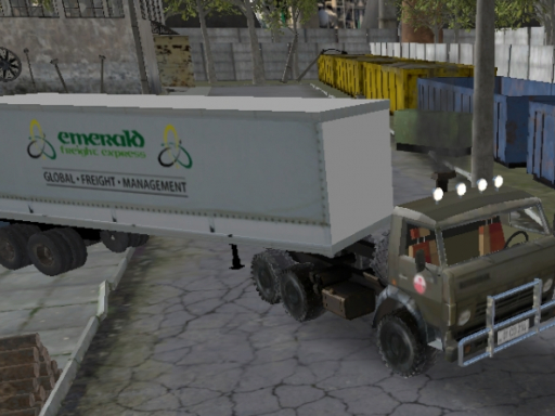 Russian Kamaz Truck Driver