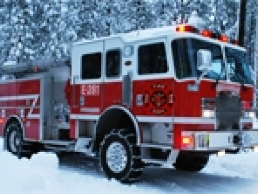 Winter Firefighters Truck 2